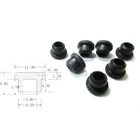 Bouchon en caoutchouc souple durable en silicone NBR/NR/EPDM en forme de T de 8.2mm personnalisable pour moule d'étanchéité à usage industriel disponible