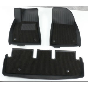 Tapis de voiture sur mesure en TPE double couche 6 pièces, imperméable, antidérapant, protection de sol, tapis 3D pour Tesla Model <span class=keywords><strong>X</strong></span> 2022 - Product Image 5