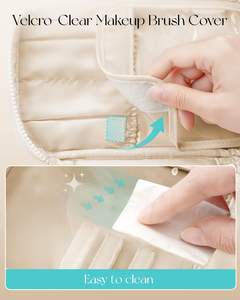 Sac cosmétique personnalisé PVC clair mignon mode lettre PU fermeture éclair grande capacité étanche trousse de maquillage de voyage - Product Image 3