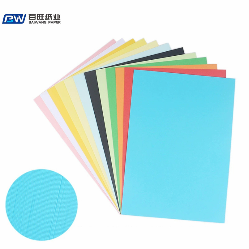 BW Custom Printing Colored Cardstock Paper 150gsm 180gsm 220gsm Hard Colorful A4 Sheets Wholesale