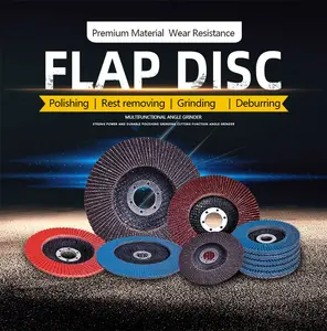 DORIS 4.5 inci 40-120 grit flap wheel untuk baja nirkarat zirconia alumina flap disc