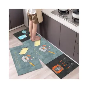 Custom Wholesale Thick PVC Carpets and Rugs Waterproof Rugs Kitchen Mat Standing Mat for Kitchen
