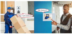 กล้องวิดีโอประตูอาคารอัจฉริยะ ระบบมองเห็นกลางคืน Ejeas ระบบควบคุมการเข้าออกด้วย RFID กันน้ำ IP65 รุ่น 65301-10+67010F-W*10 แบบติดตั้งในตัว - Product Image 5
