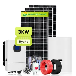 Yangtze Solar Complete Kit Fotovoltaïsche Panelen Zonne-Energie 3 Kw Voor Huis Fotovoltaico Kit