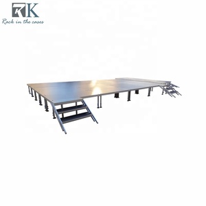 Heavy Duty Removable Stage Aluminum Alloy 6061 Frame Adjustable Height Modular Design For Events - Product Image 6