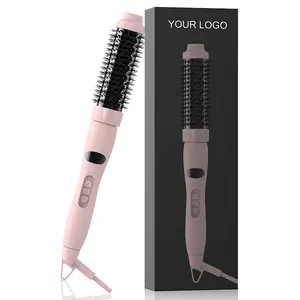 3 in 1 Electric Curling Iron Brush Heated Round Brush Tourmaline Ceramic Ionic Hot Brush Hair Styling Comb for All Hair Types