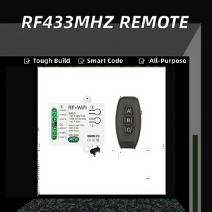 Rf433mhz phổ không dây điều khiển từ xa Transmitter DC 12V 24V AC12-36V 2CH Receiver Relay nhà để xe cuộn màn trập cửa học tập - Product Image 2