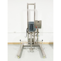Homogénéisateur mobile pneumatique portable de laboratoire à cisaillement élevé pour dispersion