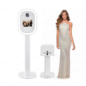 13 inch iPad/bề mặt Pro Salsa Photo Booth xách tay dễ dàng lắp ráp gương Booth đứng một mình DSLR Photo Booth với máy in - Product Image 1