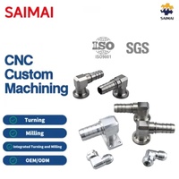 Connecteur coudé fileté sur mesure, adaptateur de capteur hydraulique haute pression, pièces tournées CNC