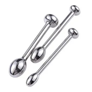 Metal Male Urethral Sex Toys Dilator Masturbator Hollow Penis Plug