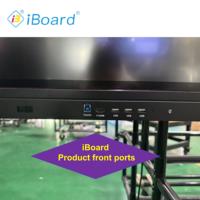 Écran tactile interactif de 75 pouces, panneau plat 4K UHD 3840*2160, panneau LCD multi-touch, tableau blanc interactif avec logiciel d'écriture