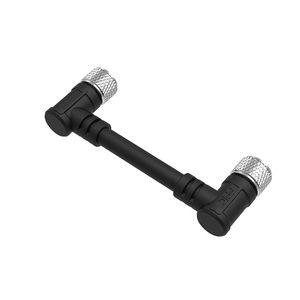 Enchufe de <span class=keywords><strong>c</strong></span>ódigo A personalizado de 4, <span class=keywords><strong>5</strong></span>, 8 y 12 Pines, cables voladores precableados, conector Circular M12 montado en Panel delantero trasero impermeable - Product Image 4