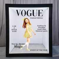 Photomaton Vogue Magazine 2026 Nouveau Design Alimenté par Batterie Lumière LED à Changement de Couleur