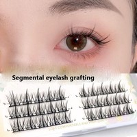 Faux-cils sectionnels de haute qualité, triple rangée de poils de fée et de démon