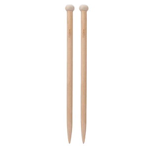 เข็มถักไม้ทรงกลม แบบเรียบง่าย อุปกรณ์ถักมือ - Product Image 1