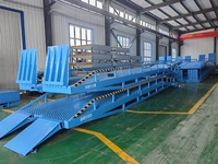 Rampe de quai mobile hydraulique manuelle pour le chargement de conteneurs par chariot élévateur 25 tonnes 8 tonnes