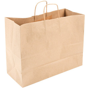 Bolsas de Compra de Papel Kraft con Logotipo Personalizado y Asa, Materiales Reciclados, Tamaño Personalizado para Promoción en Supermercados - Product Image 1