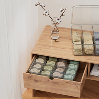 Organisateur de sachets de thé avec cloisons amovibles, boîte de rangement pour armoires de cuisine contenant des sacs de boissons
