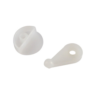 Yingya Glass <b>Corner</b> Buckle Plastic Clip Round Fixing <b>Bracket</b> For Cabinet Doors Durable - Product Image 2