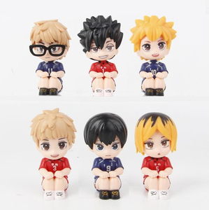 6 PIÈCES/ENSEMBLE Figurines d'anime Hinata Shoyo, Tobio Kageyama, <span class=keywords><strong>Oikawa</strong></span> Tooru <span class=keywords><strong>Haikyuu</strong></span>, Jouets Gachapon, Prizes en boîte surprise - Product Image 1