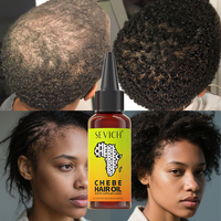 SEVICH Huile Essentielle pour la Croissance des Cheveux en 7 Jours, Huile de Chebe Bio pour Cheveux Noirs, Huile de Ricin pour la Croissance Capillaire
