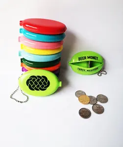 PVC soft squeeze coin holder purse for business gifts