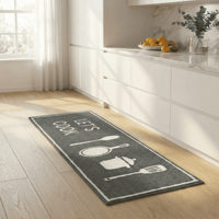 Modern Machine Made Jacquard Woven Runner Rugs Non-Slip Washable Eco-Friendly Polypropylene Floor Mats for Entryway Kitchen