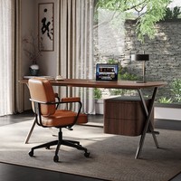Bureau en bois massif de luxe léger, bureau d'ordinateur minimaliste haut de gamme pour la maison, bureau d'écriture artistique et bureau de travail