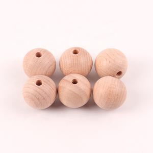Perles en bois de hêtre de 30mm pour enfants, jouets de dentition, accessoires DIY, artisanat, perles en bois, offre spéciale - Product Image 3