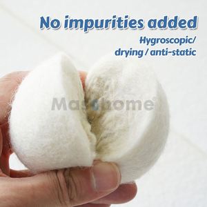 Nouvelles boules de lavage tendance, naturelles, réutilisables, en laine biologique, pour le séchage du linge - Product Image 5