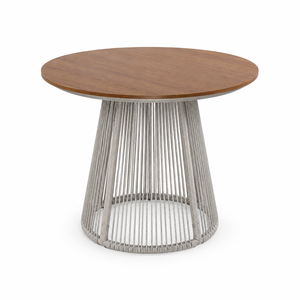 Ensemble de table et chaises rondes d'extérieur en rotin, <span class=keywords><strong>mobilier</strong></span> de cuisine de <span class=keywords><strong>restaurant</strong></span> moderne et luxueux à prix abordable, ensemble de salle à manger d'extérieur 4, 5 ou 8 places - Product Image 5