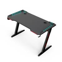 BEISIJIE Grande Promotion Échantillon Gratuit Bureau de Jeu pour Gamer Table de Gaming avec Ordinateur RGB et Porte-Gobelet Z8
