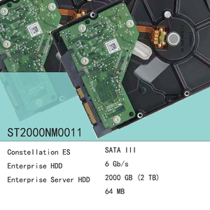 ST2000NM0011 2TB 7200RPM 3.5" SATA 6Gb/s 64MB Cache Hard Drive Internal Enterprise Server HDD untuk Penyimpanan Pusat Data - Product Image 1