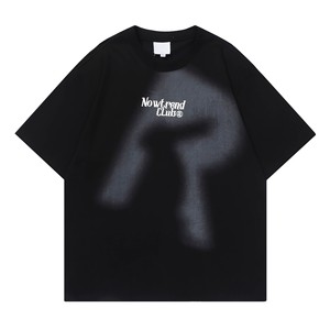 Moda Streetwear Marca Camiseta de algodón Retro Abstract Splatter Letter Print Camiseta de manga corta Camiseta para hombre - Product Image 4