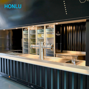 食品拖车集装箱餐厅Contenedor Para Negocio 20英尺集装箱餐厅带厨房 - Product Image 2