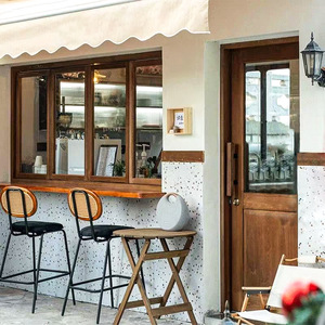 Cửa sổ kiểu Trung Quốc đơn giản Khung lưới kiểu Trung Quốc cửa sổ kính trượt tối giản cửa sổ Xoay trái và phải tùy chỉnh mới - Product Image 1