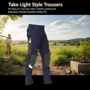 Ttake <b>Light</b> Style <b>Trousers</b> Workwear Men's Pants Durable Utility Fit - Product Image 3
