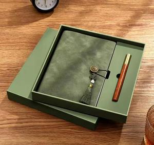 <b>Red</b> Notebook and Pen <b>Gift</b> <b>Box</b> Set for OEM Business <b>Gifts</b> Corporate Branding and Wholesale Stationery Orders - Product Image 3