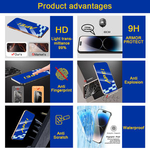 Pellicola Protettiva in Vetro Temperato APEI 9H+ Indistruttibile per iPhone 12 13 14 15 16 17 Pro Max, Protezione Schermo Antigraffio per Samsung - Product Image 2