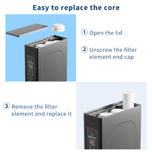 Nuovo Design Depuratore d'Acqua Alcalina a Osmosi Inversa da 1200 GPD Sottolavello per Uso Domestico e Alberghiero, Alimentato Elettricamente, in Plastica - Product Image 3