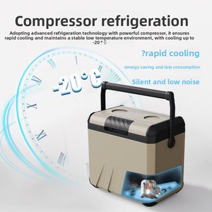 Mini Refrigerador Compresor Portátil <span class=keywords><strong>para</strong></span> Leche Materna, Congelación Rápida, DC12V/24V AC100-240V, <span class=keywords><strong>para</strong></span> Autos/<span class=keywords><strong>Vans</strong></span>, Viajes, Bebés, Personalizado, 18L - Product Image 2
