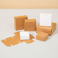 Petite boîte en carton kraft, emballage en carton blanc, mini boîte pour savon artisanal, petite boîte pour accessoires.