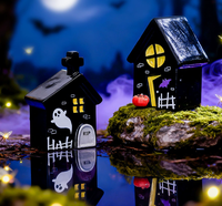 Aksesoris Resin Lukis Tangan Bentuk Hantu, Laba-laba, Labu untuk Kerajinan DIY, Grosir untuk Halloween, Natal, dan Thanksgiving