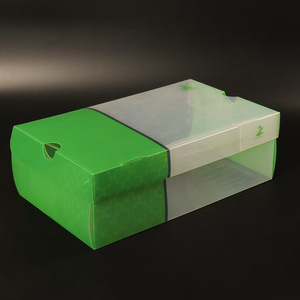 Caja de Zapatos de Lujo, Caja de Zapatos de Plástico PP Twill con Abertura Frontal, Organizadores de Almacenamiento de Zapatos de Plástico Transparente Apilables - Product Image 2