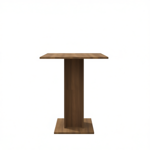 Table de bistrot en bois d'ingénierie 23,6 x 23,6 x 29,5 pouces, table de bar carrée sur piétement, design moderne et minimaliste - Product Image 1