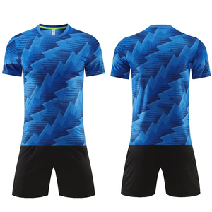 قميص كرة قدم رجالي عالي الجودة مخصص 100% بوليستر برقبة على شكل V سريع الجفاف وقابل للتنفس زي رياضي موحد للتدريب - Product Image 5