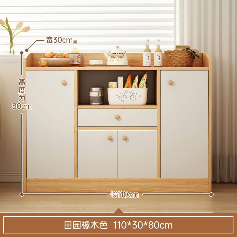floor-standing 4 doors 1 drawer-rustic oak 110cm
