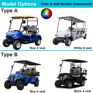 รถกอล์ฟ Ezgo ที่ชาร์จแบตเตอรี่ล้อรถโดยสาร
