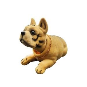 首振り犬ボブルヘッド子犬人形面白いスイングカーオーナメントダッシュボードキュートインテリアキット自動首振りおもちゃ樹脂QYブランド - Product Image 2